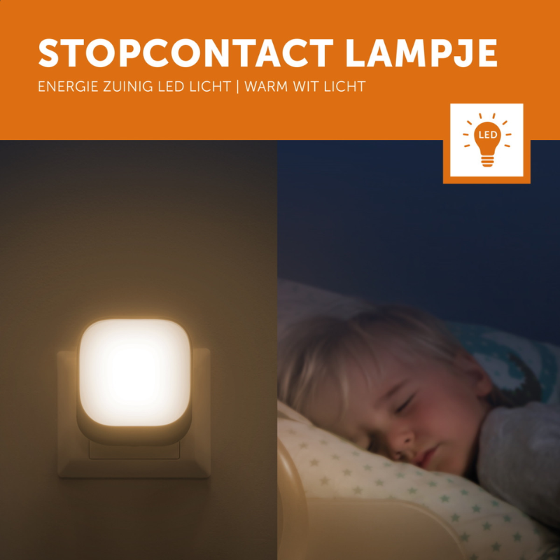 Zazu Automatische Led Nachtlampje voor Stopcontact