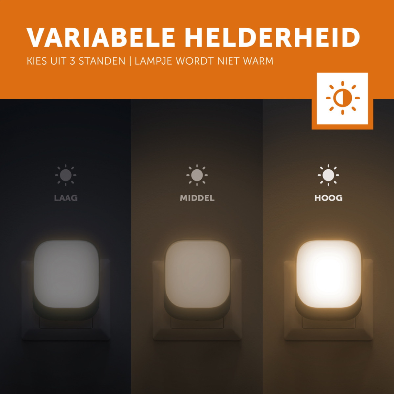 Zazu Automatische Led Nachtlampje voor Stopcontact