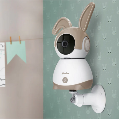 Alecto SMARTBABY10BE Wifi Babyfoon met Camera Wit/Taupe