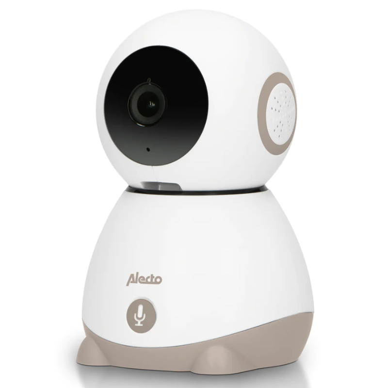 Alecto SMARTBABY10BE Wifi Babyfoon met Camera Wit/Taupe