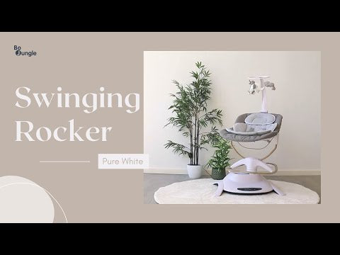 Bo Jungle Pure White Swinging Rocker Uitlegvideo